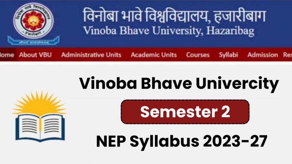 VBU Semester 2 NEP Syllabus 2023-27