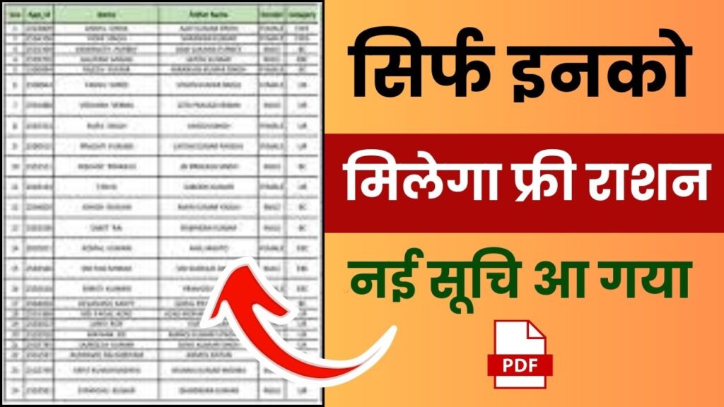 Ration Card New December List