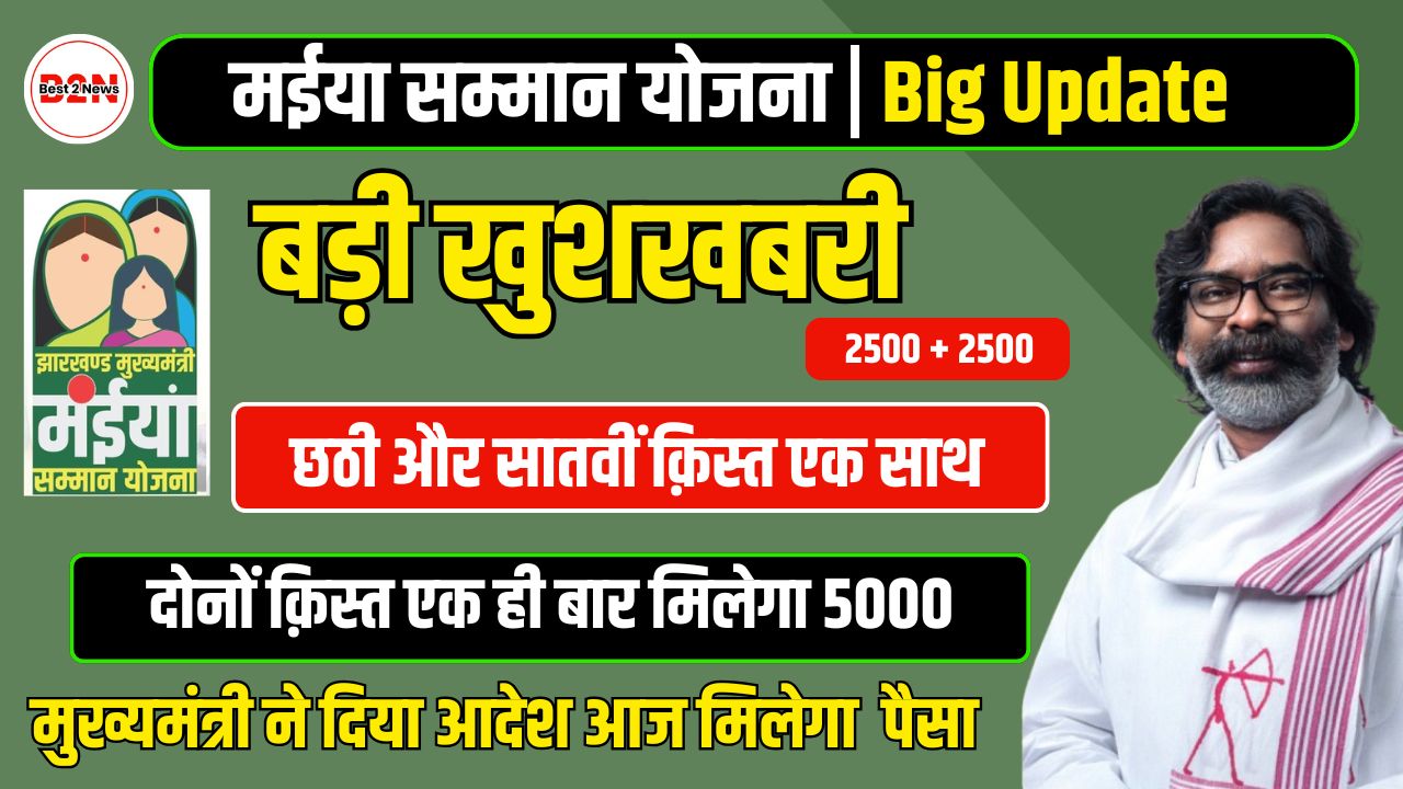 Maiya Samman Yojana 6th & 7th Installment Date 2025